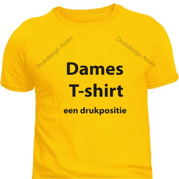 Dames T-shirts (een drukpositie)