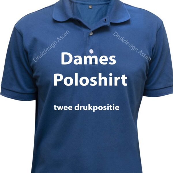 Dames poloshirts (twee drukpositie)