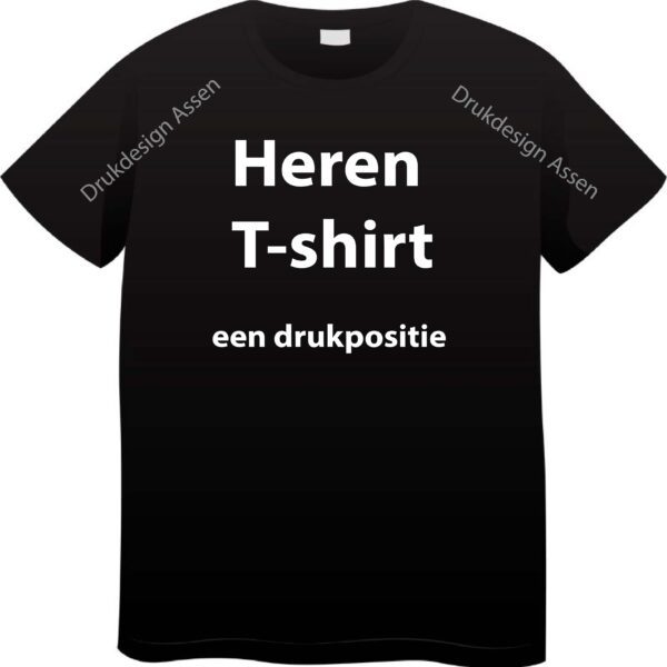 Heren T-shirts (een drukpositie)