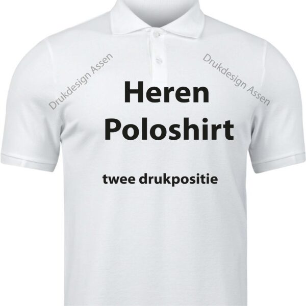 Heren poloshirts (twee drukpositie)