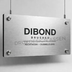 Dibond Brushed bord rechthoek (dubbelzijdig afdrukken)